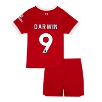 Dětský fotbalový dres Liverpool Darwin Nunez #9 2023-24 Domácí Krátký Rukáv (+ trenýrky)